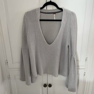 Free People bell sleeve sweater